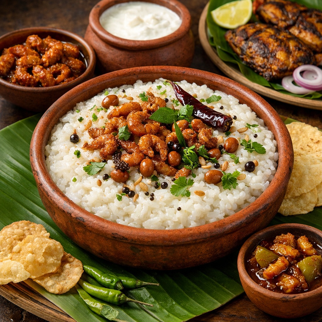 Chilika,Curd,Rice