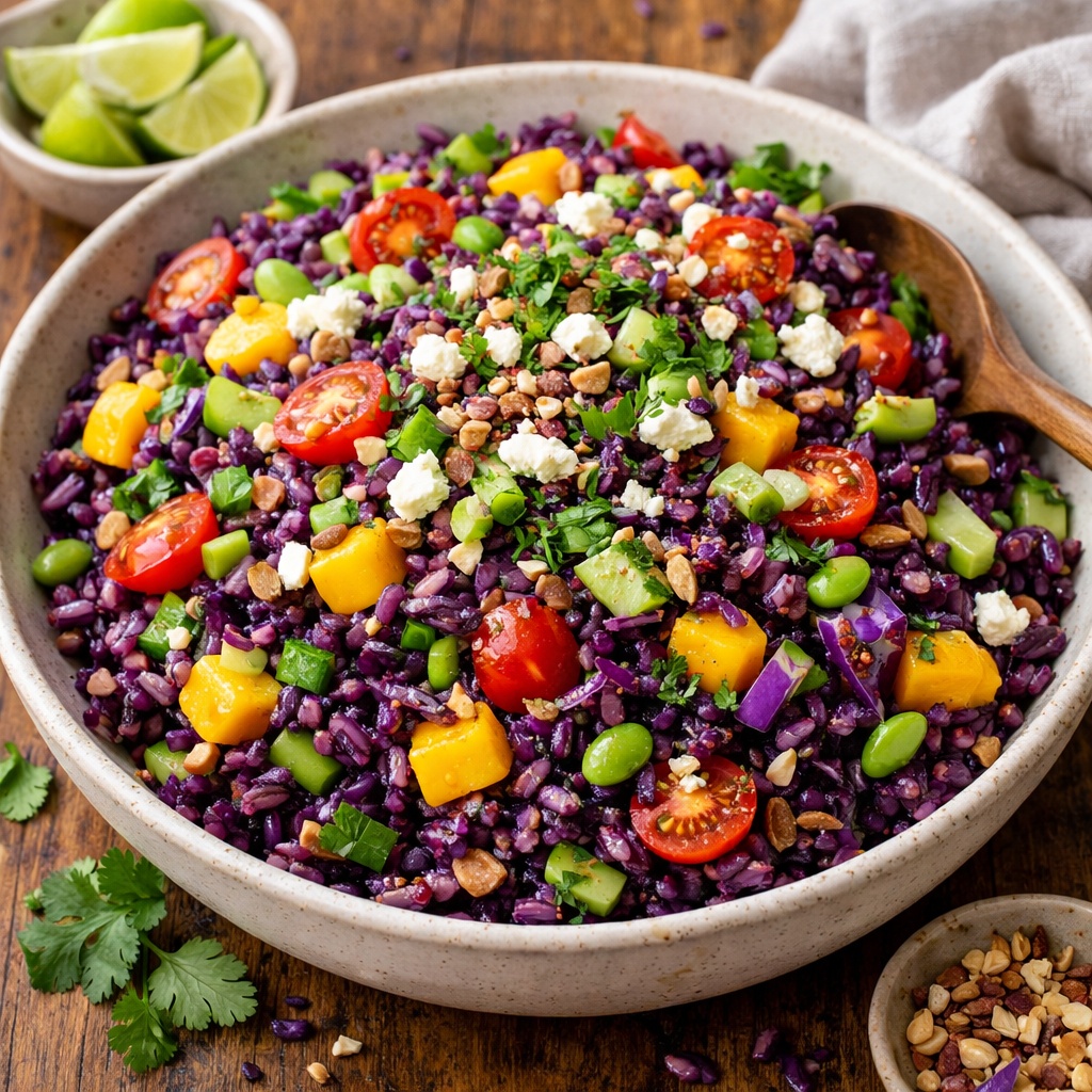 Purple Rice Salad