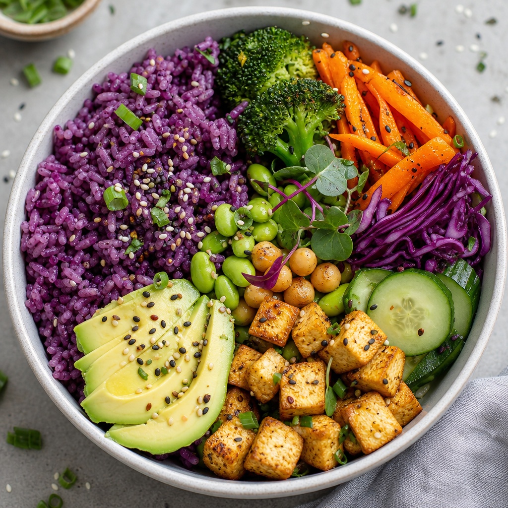 Purple,Rice,Veg,Bowl