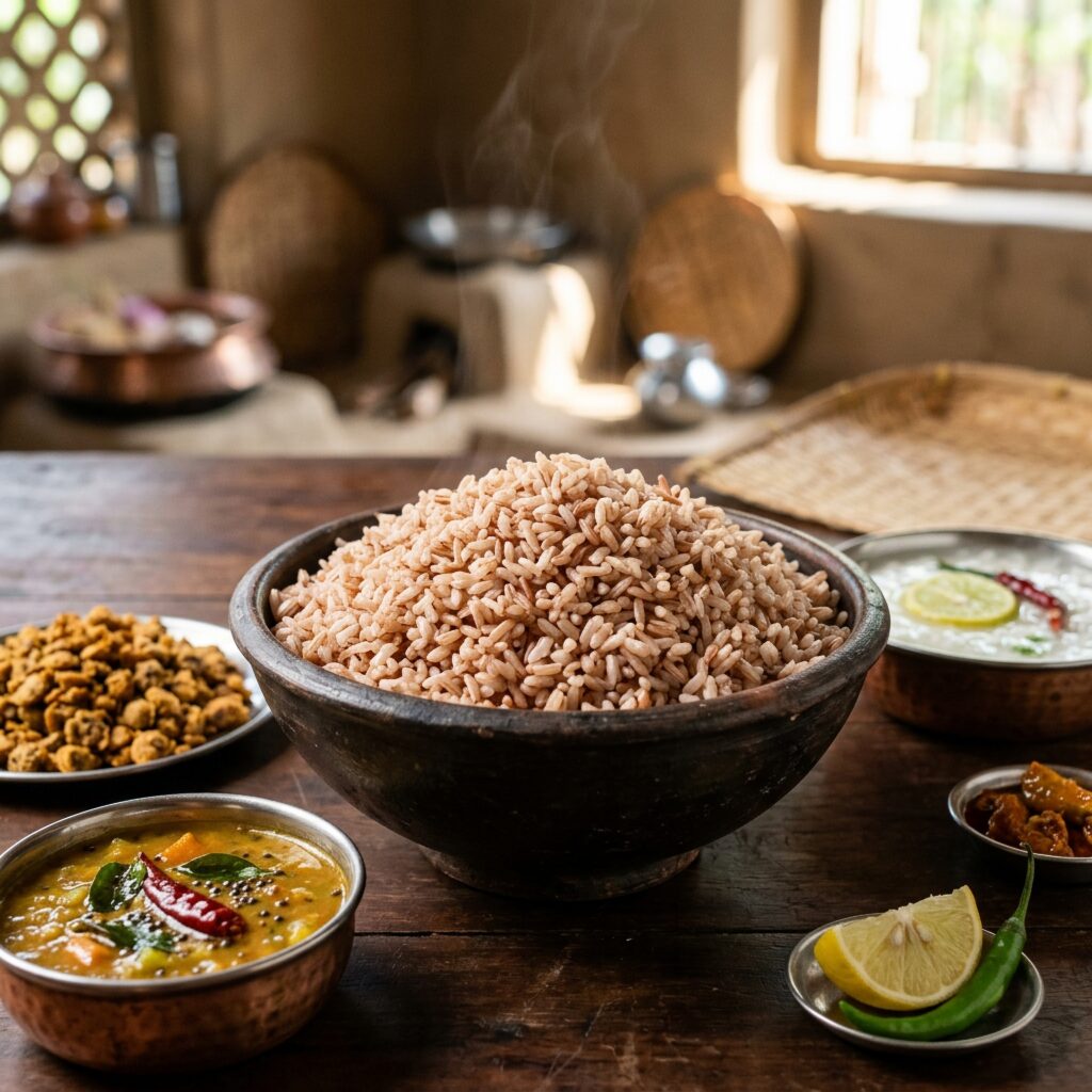 Steamed,Chilika,Rice